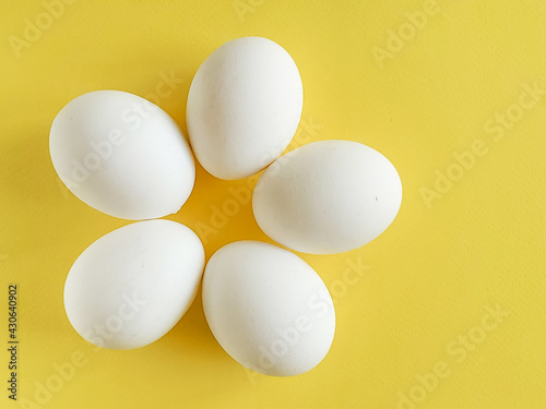 eggs on white