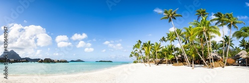 Summer vacation at a luxury beach resort on Bora Bora, French Polynesia photo