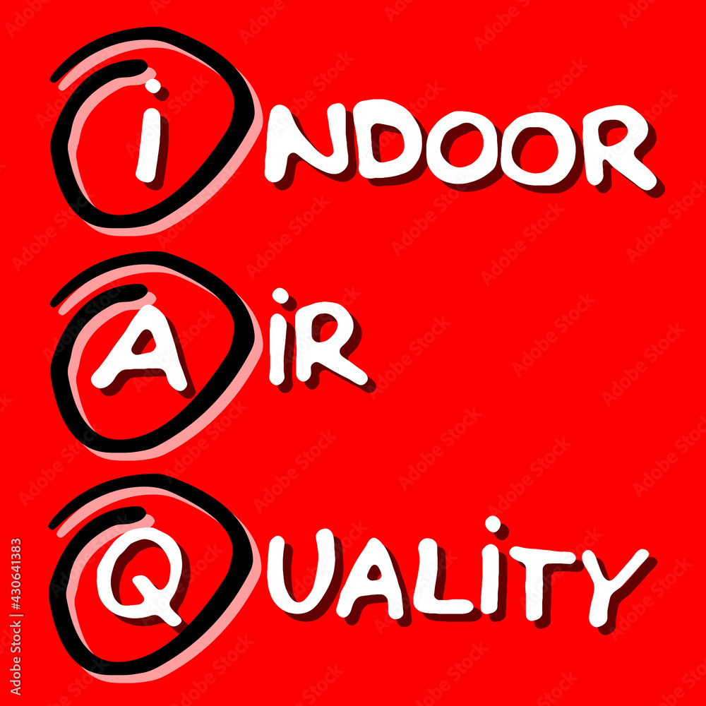 IAQ - Indoor Air Quality acronym about the most common dangerous domestic  pollutants we can find in our homes which cause poor indoor air quality and  chronic disease Stock Illustration | Adobe Stock