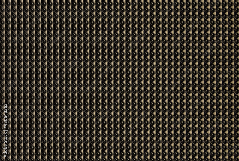 Diamond pattern texture with  three-dimensional depth