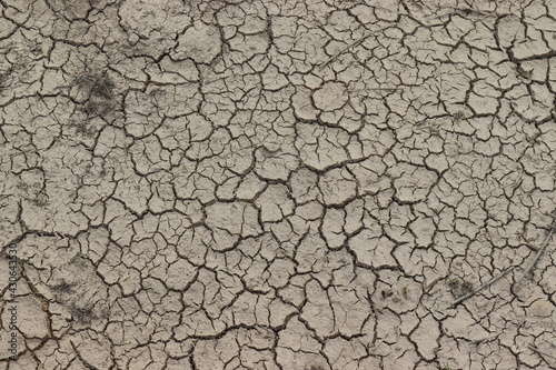 Hintergrund vertrockneter Boden . Dürre. © Inka