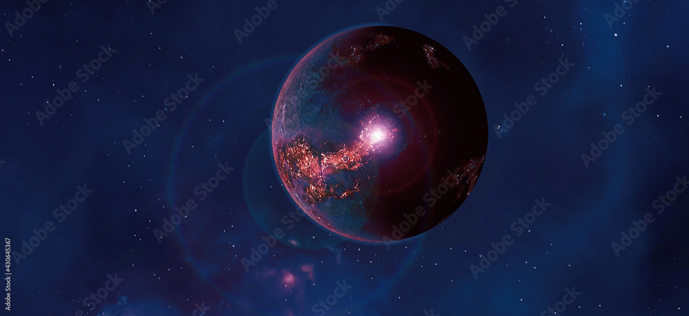 Fototapeta premium Lava Planet Vaporwave V.2