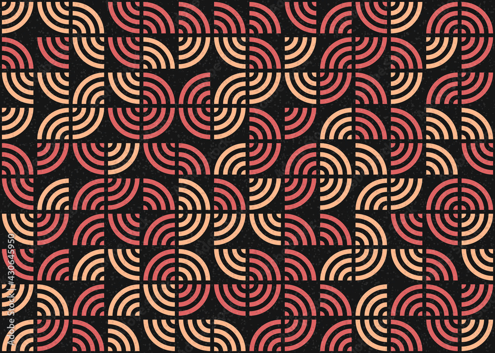 Abstract Geometric Pattern generative computational art illustration