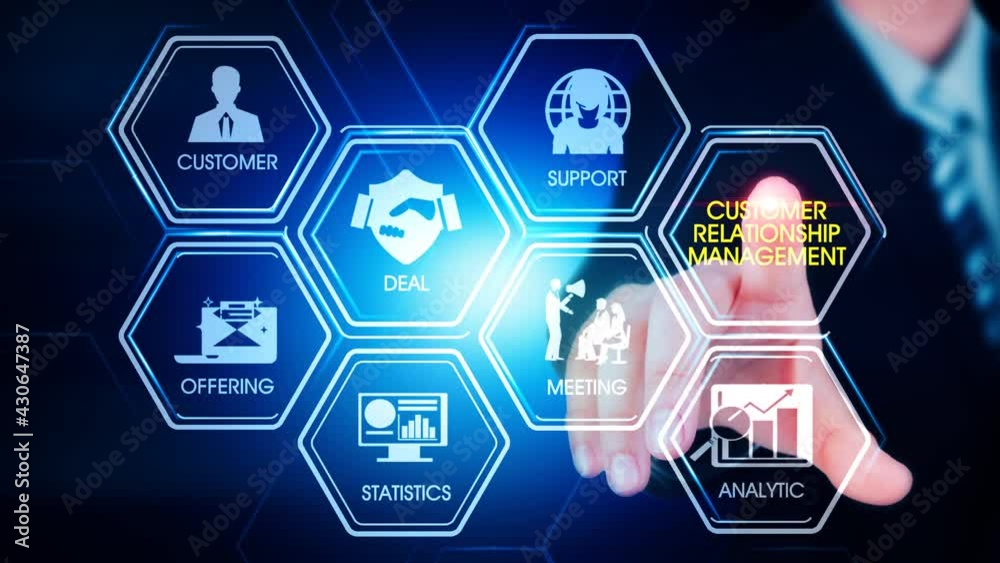 CRM Hexagonal Touch Screen Concept Hexagonal virtual Touch Screen Concept with v man touching screen with finger and light streak CRM Hexagonal Touch Screen Concept Hexagonal virtual Touch Screen Concept with v man touching screen with finger and light streak