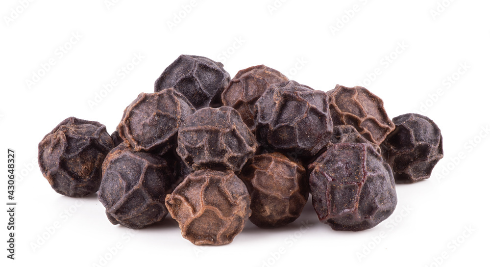 Black pepper isolated on a white background Black pepper isolated on a white background