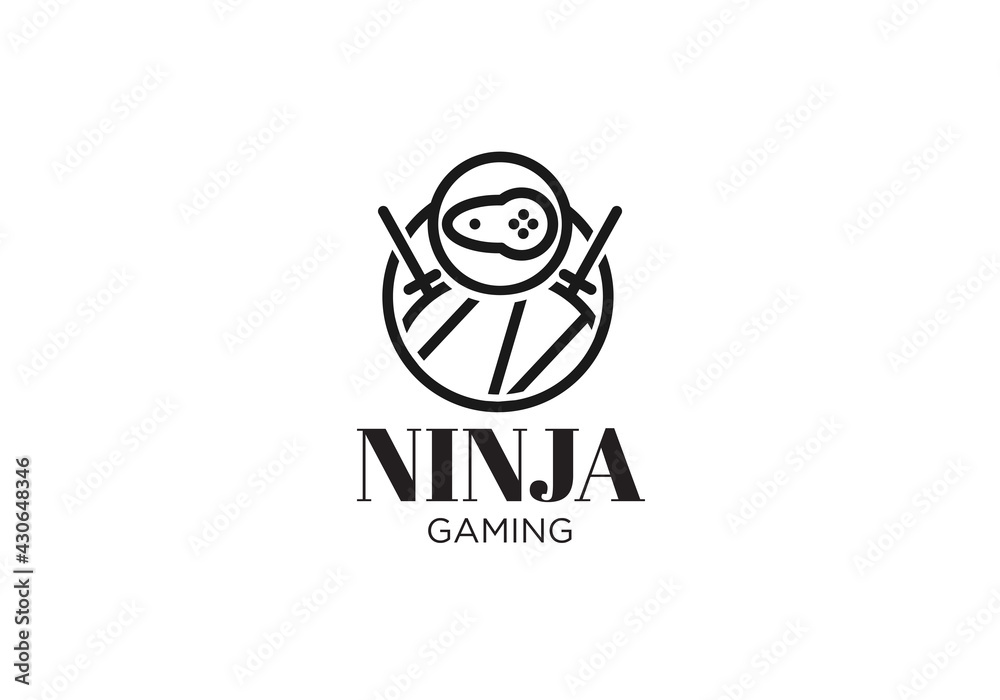 Abstract Ninja Logo Template