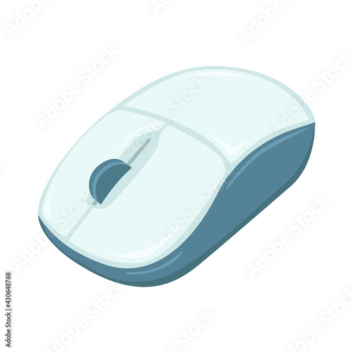 Mouse Sign Emoji Icon Illustration. Computer Device Vector Symbol Emoticon Design Clip Art Sign Comic Style.