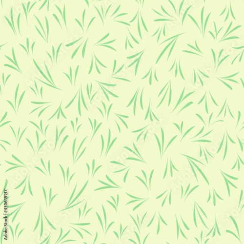 Fototapeta Naklejka Na Ścianę i Meble -  Isolated bitmap image of grass, pattern. A natural illustration. An abstraction. Design of wallpaper, fabrics, textiles, packaging.
