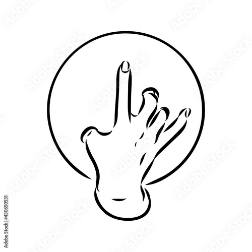Bowling skittles and ball sketch vector illustration