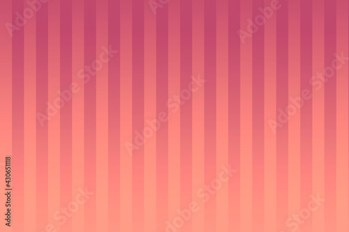 Pink stripes with an orange background, lines with a gradient. Stripes texture background. Wallpaper in the living room.