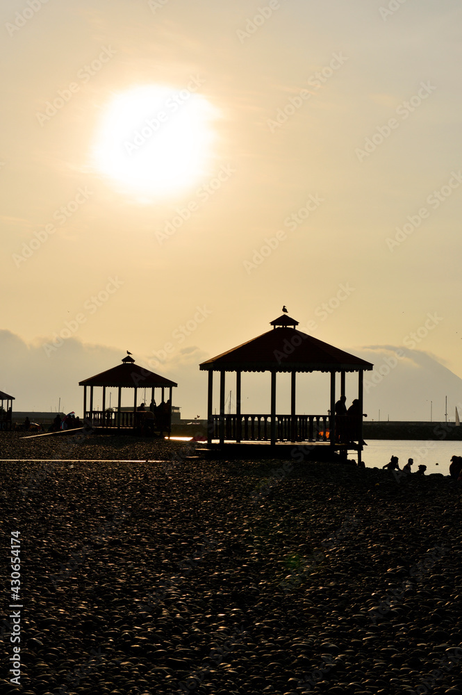 Sunset in a Peruvian beach 3