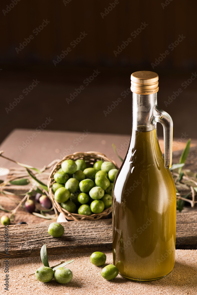Bottle of extra virgin olive oil Bottle of extra virgin olive oil