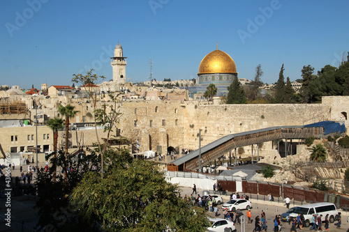 The Western Wall Plaza and the Dome of the Rock  Jerusalem  Israel