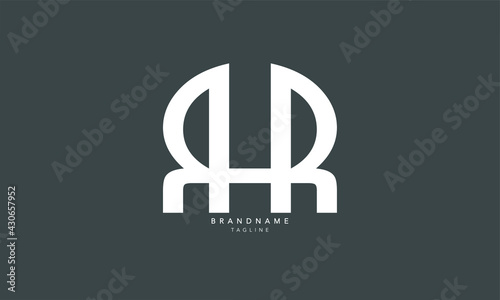 Alphabet letters Initials Monogram logo RHR, RH, HR photo