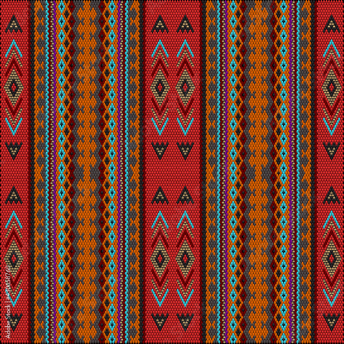  Ornament  is made in bright, juicy, perfectly matching colors. Ornament, mosaic, ethnic, folk pattern.