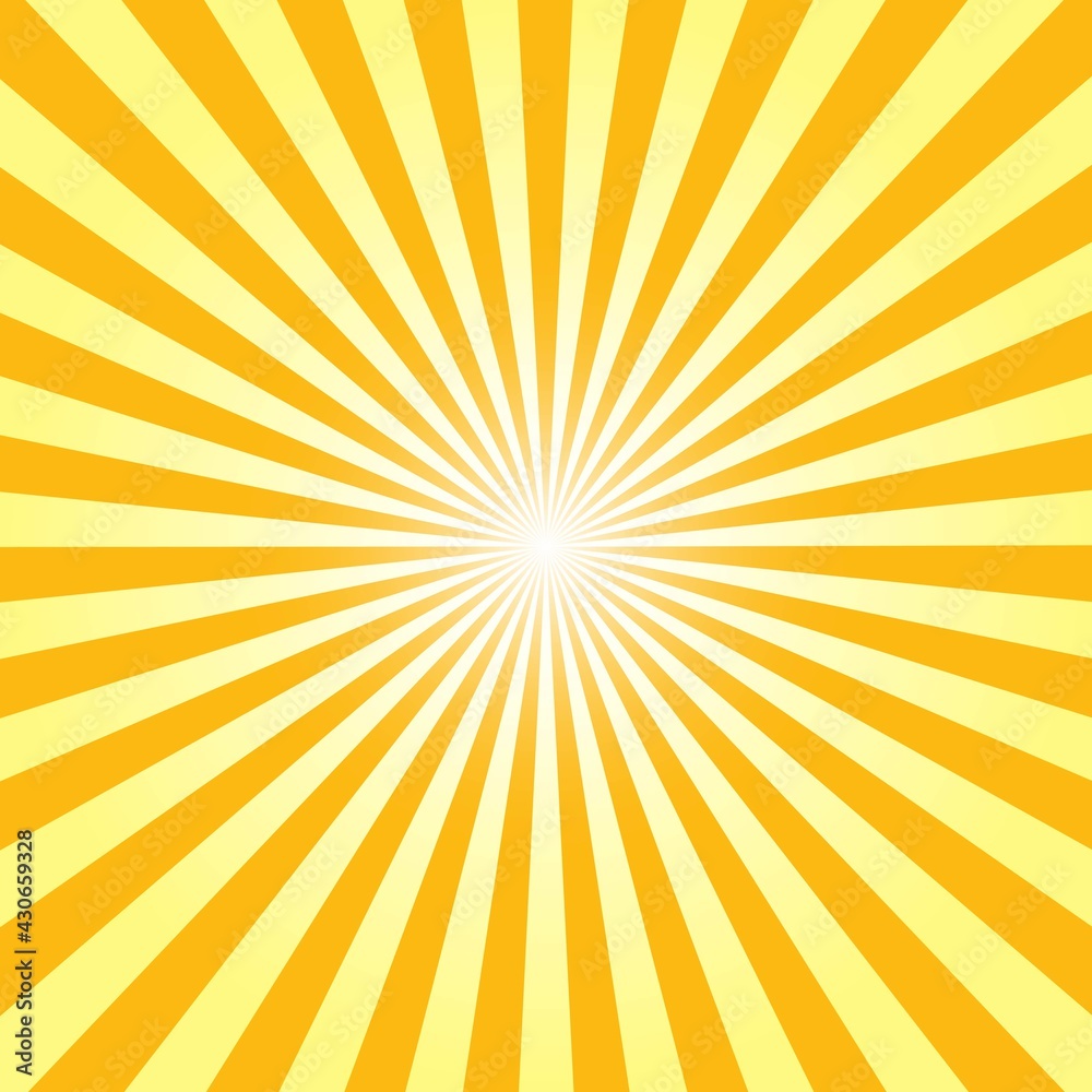 Yellow Sunburst Pattern Background. Rays. Sunburst background. Vector illustration. Yellow radial background. Yellow Sunburst Pattern Background. Rays. Sunburst background. Vector illustration. Yellow radial background.