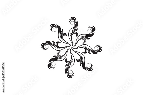 Tribal Tattoo Ornament mandala With Wings. Geometric circle. Suitable for any other kind of design Tattoo, Logo, and other. Design Vector Icon Illustration