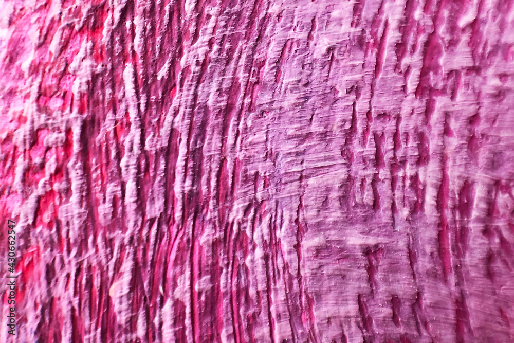 Fototapeta premium Macroimage of oil painting, magenta color, copyspace for text, creative abstract background, selective focus.