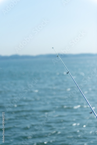 釣竿（ロッド）と海 フィッシングイメージ