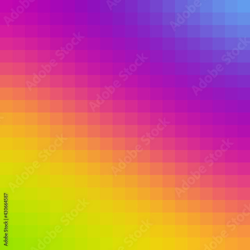 Colorful tile, mosaic square background. Modern abstract gradient card. Business geometric poster.