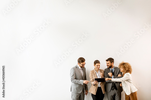 Multiethnic business people...