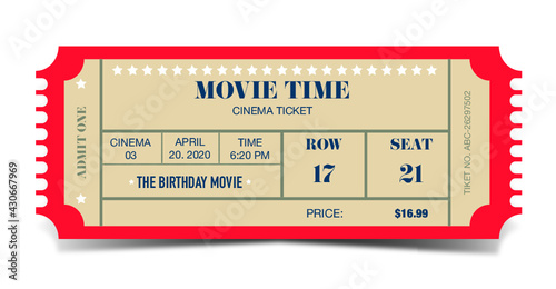 Admit one tickets. Movie entries coupon, retro cinema ticket .