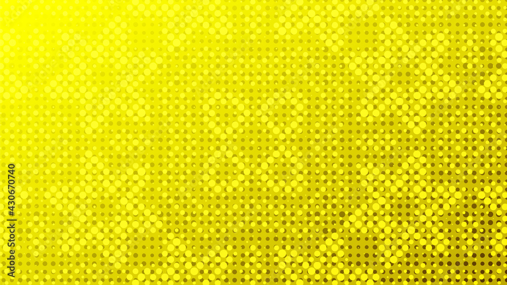 Abstract halftone ornamental geometric background. Pop art style card. Grunge texture. Business banner.
