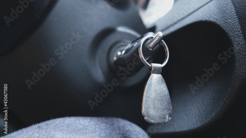 Obraz na płótnie Car Engine Key Ignition Lock