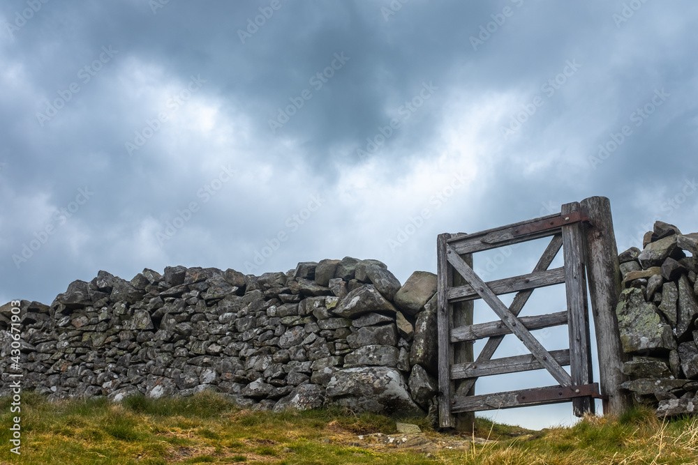 Dry Stone Wall And Gate