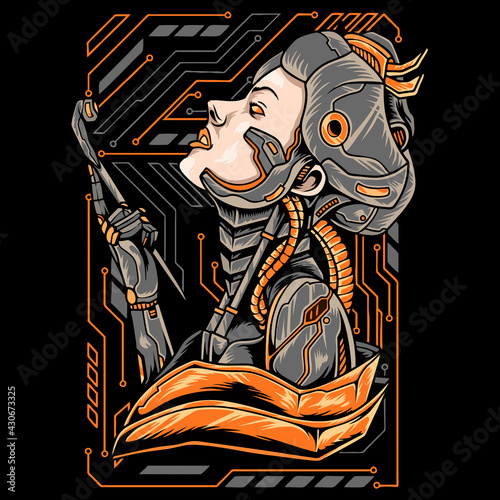 Geisha Mecha japan