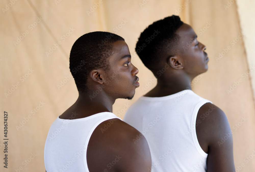 Obraz premium Portrait of Young, Black African Men