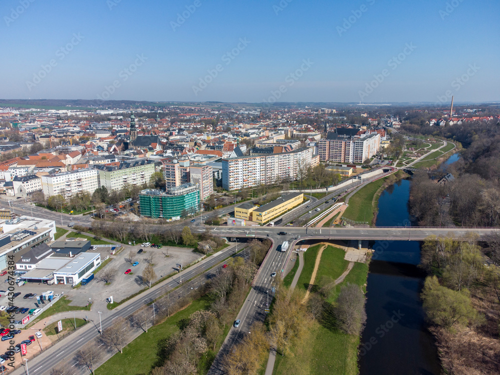 Fototapeta premium Drohnenfotos Zwickau