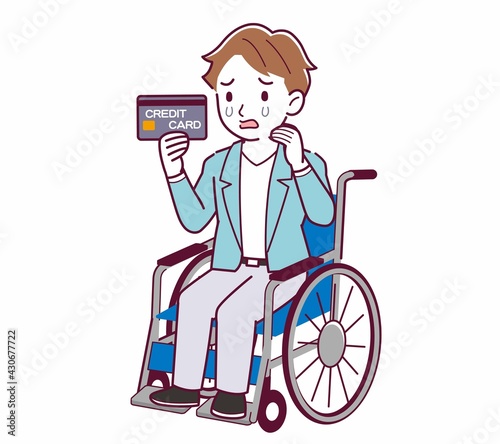 車椅子に乗った男の子