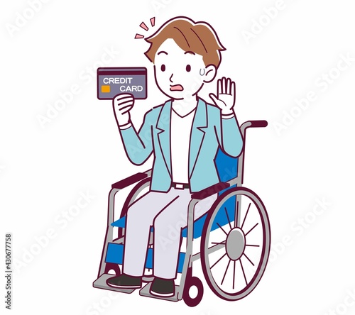 車椅子に乗った男の子