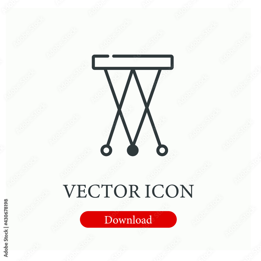 Table vector icon. Editable stroke. Symbol in Line Art Style for Design, Presentation, Website or Apps Elements. Pixel vector graphics - Vector Table vector icon. Editable stroke. Symbol in Line Art Style for Design, Presentation, Website or Apps Elements. Pixel vector graphics - Vector