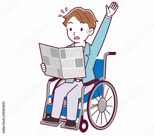 車椅子に乗った男の子
