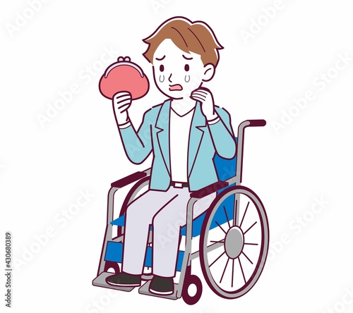 車椅子に乗った男の子