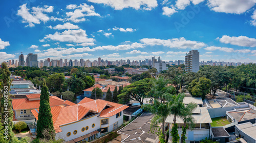 Fotos aereas de uma area nobre na cidade de São Paulo, Brasil photo