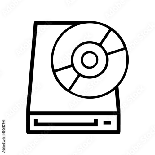 Cd disk data music icon