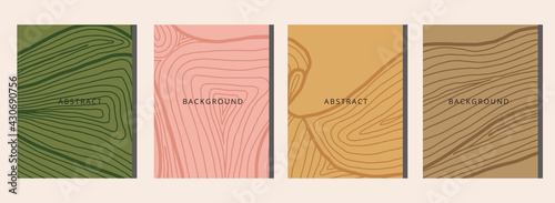 Abstract shapes minimal background vector set. Trendy style cover design for social media posts and stories, cover, web, invitation, and print.