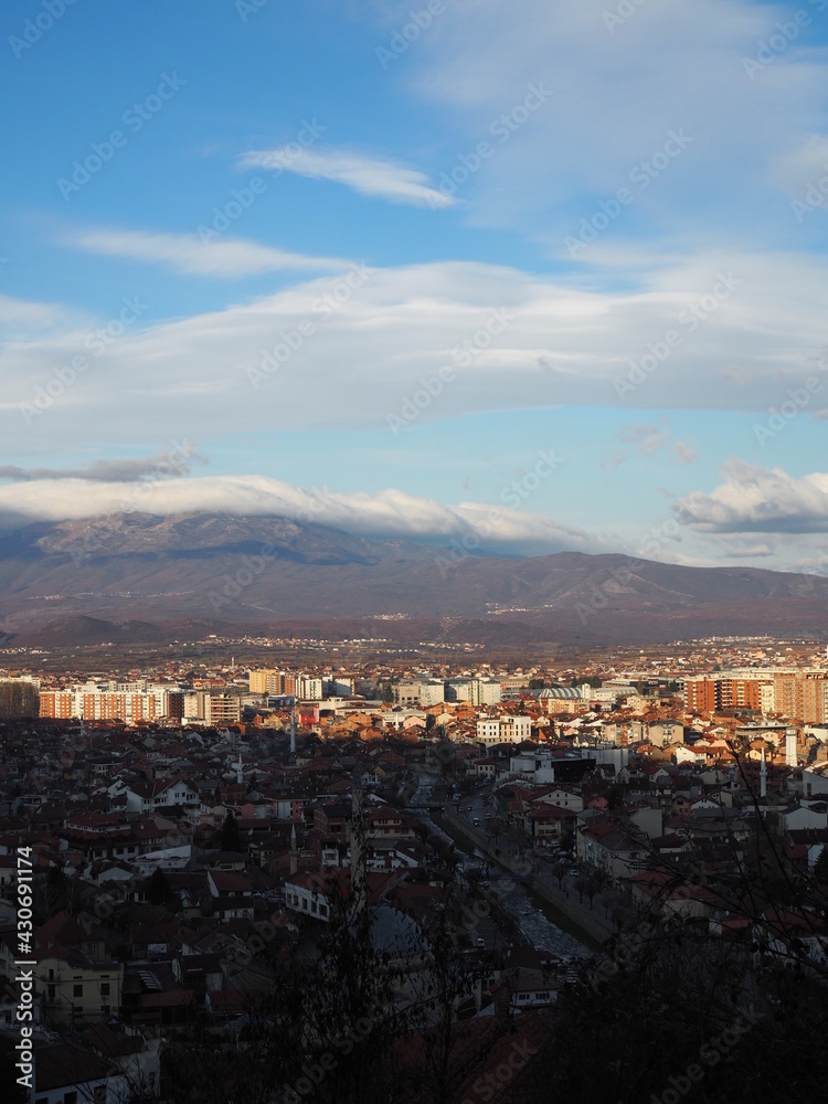 A viewpoint of Prizren from the castle in Kosova