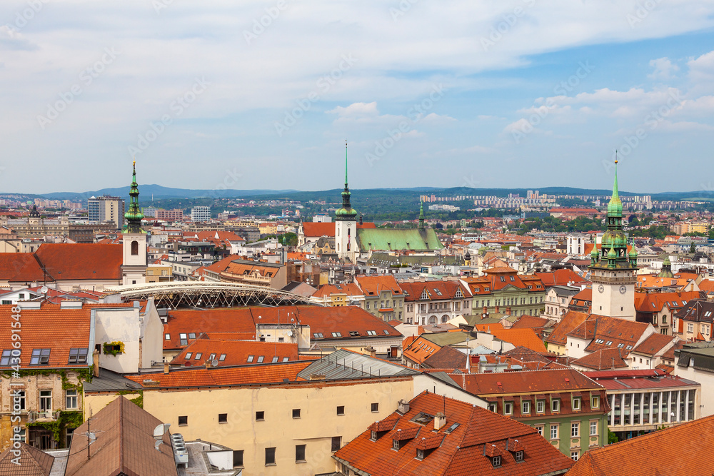 Picturesque view of the old town. Brno, Czech Republic