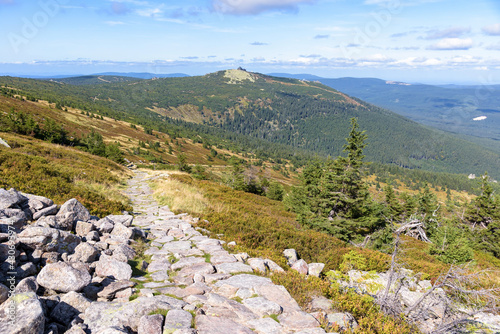 Fototapeta Naklejka Na Ścianę i Meble -  Trail to the shelter under Labski Szczyt mountain
