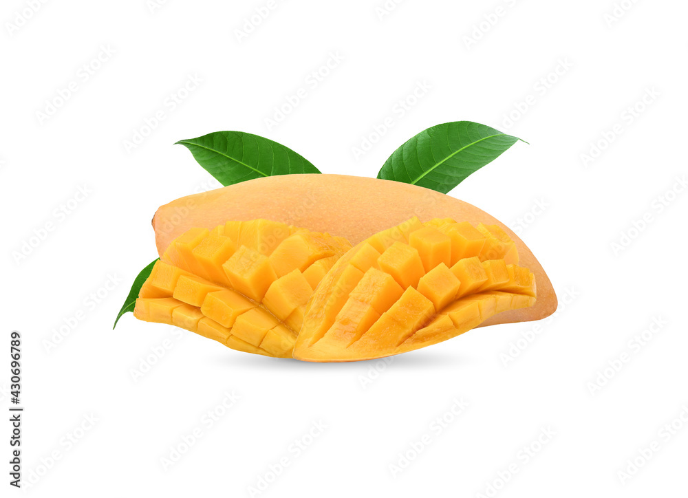 Ripe mango isolated on white background Ripe mango isolated on white background