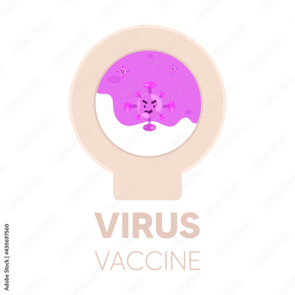 Isolated Post virus vaccine prevent vaccines medicine health icon- Vector Isolated Post virus vaccine prevent vaccines medicine health icon- Vector