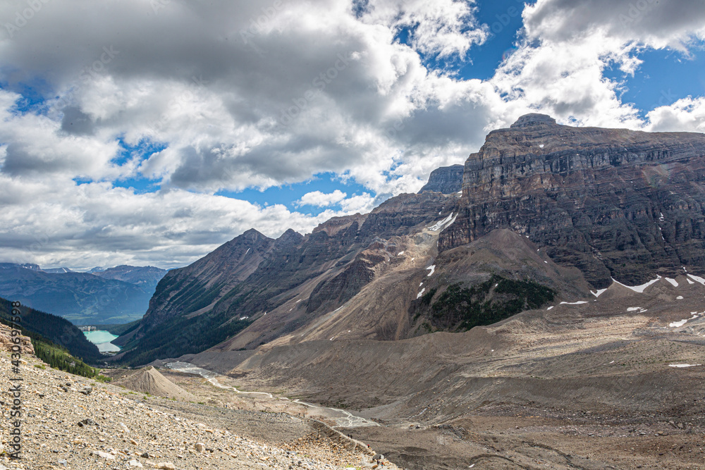 landscape with glacier and sky