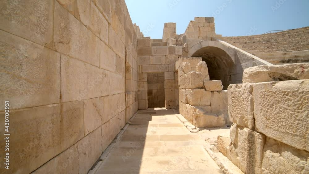 Old historical stone works of ancient civilization city before Christ ...