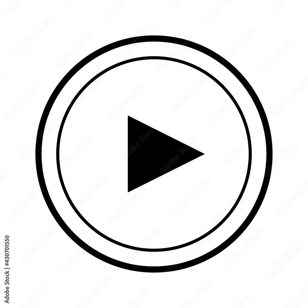 play button icon vector template play button icon vector template