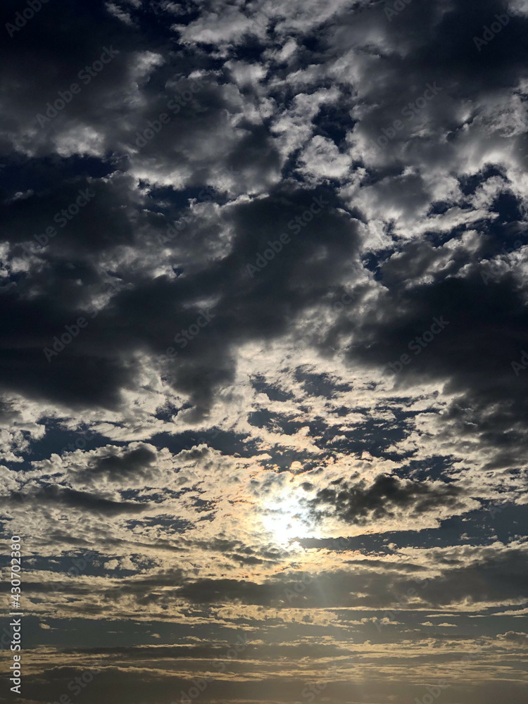 Obraz premium sunset sky with clouds