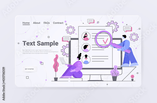 hr managers choosing cv portfolio of new employees job candidates recruitment hiring concept
